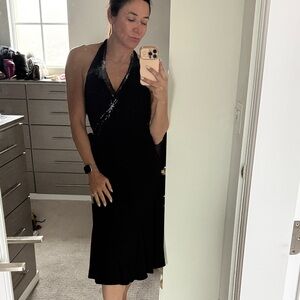 BCBG Black Backless Dress